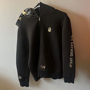 A Bathing Ape Black Bomber Jacket